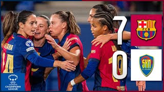 ⚽FC Barcelona 70 SKN StPölten  UEFA Womens Champions League  JORNADA 03⚽ [upl. by Fedak]