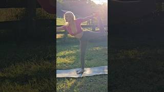 bow pose yoga flow in the sunshine [upl. by Eelyac]