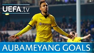 PierreEmerick Aubameyang  Five great goals [upl. by Novaj]