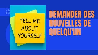 dialogue en françaisdemander des nouvellles de quelquun [upl. by Bagger]