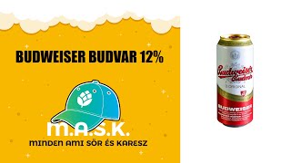 Budweiser Budvar 12 Cseh lager sör teszt [upl. by Wemolohtrab]