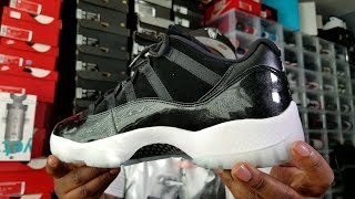 THIS JORDAN 11 IS PRETTY CLEAN DETAILED REVIEW JORDAN 11 LOW IE OREWOOD BROWN [upl. by Johnny]