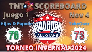 TakeOver vs Hijos D Papolin Torneo Invernal Quisqueyanos 2024 [upl. by Ettelloc]