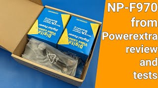 Powerextra NPF970 Lithium battery review and tests [upl. by Israeli]