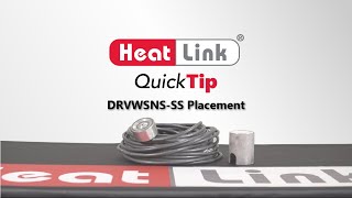 HeatLink Quick Tip  Driveway Sensor Placement [upl. by Nattirb798]