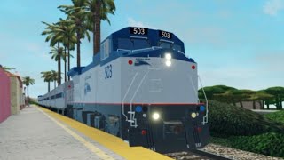 Railfanning San Juan Capistrano in socal train sim Ft dash 8 and npcu veterans [upl. by Cade]