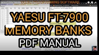 YAESU FT7900 MEMORY BANKS MANUAL PDF [upl. by Eilagam]