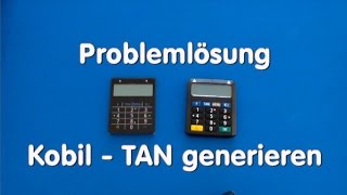 Problemlösung  Kobil Tan generieren [upl. by Topper85]