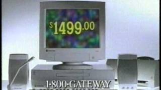 Gateway 2000 computer allin for 1499 commercial 1997 [upl. by Mahtal]