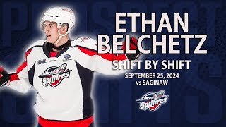 Ethan Belchetz vs Saginaw  Sep 25 2024  OHL Debut  2026 NHL Draft [upl. by Neala256]