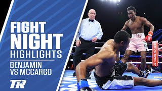 Dante Benjamin Jr Drops McCargo 3 Times Gets Knockout Victory  FIGHT HIGHLIGHTS [upl. by Slaohcin851]