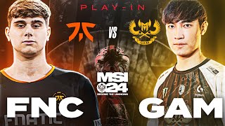 VEIGAR NA SUPPORCIE  FNC vs GAM MSI 2024 PLAYIN [upl. by Elledoj748]