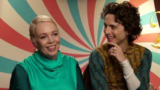 Timothée Chalamet and Olivia Colman talk Wonka with Total Film [upl. by Eeloj348]