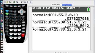 AP Stats Calculator Help  Using Normalcdf and InvNorm [upl. by Itsyrk]