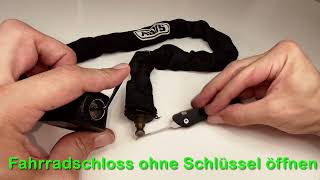 Fahrradschloss ohne Schlüssel öffnenFahrradschloss knackenVorhängeschloss öffnencrack bike lock [upl. by Rutherfurd]