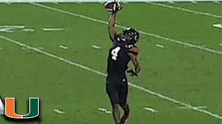 Jaquan Johnson Electrifies Miami With OneHanded Interception [upl. by Kellina811]