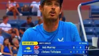 Andy Murray says Tsitsipas is cheatingAndy Murray Angry with Tsitsipas for toilet break2021 [upl. by Dysart527]