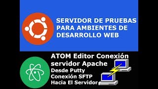 Atom Editor Conexión SFTP Hacia el servidor Ubuntu 1604 quot2017quot [upl. by Kiki]