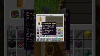 The best enchantment table luck minecraft [upl. by Medora116]