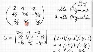 07B5 Eigenwerte und Eigenvektoren einer 3x3Matrix [upl. by Esac]