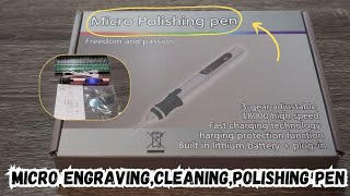 Useful rechargeablemicro engravingcleaningpolishing pen 🖊 [upl. by Ruhtracam]