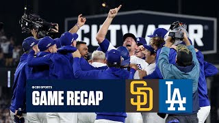 Dodgers SHUTOUT Padres in Game 5 ADVANCE to NLCS for first time since 2021  Game Recap [upl. by Ferdy]