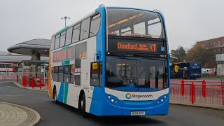 Stagecoach NE ADL Enviro400 19387 Leaves Park Lane Interchange [upl. by Anehsak]