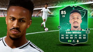 85 DEFENSIVE DYNAMO EVOLUTION EDER MILITAO PLAYER REVIEW  FC 25 ULTIMATE TEAM [upl. by Parry894]