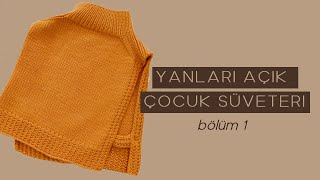 Apolet Omuzlu Süveter ÇOCUK knitting örgü örgü modelleri [upl. by Htebsil]