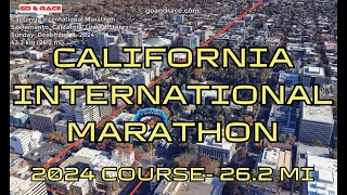 California International Marathon 2024 fly over the marathon course Video of the race path [upl. by North]