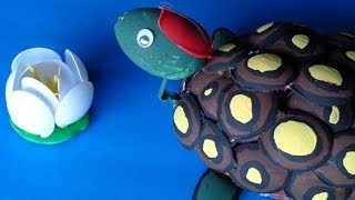 DIY Recycled Projects Plastic Spoon Crafts  How to Make a Turtle with Your Hands [upl. by Eineg]