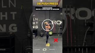 DB Push Press crossfit fitness gym shorts [upl. by Enytsuj233]