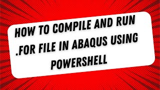 quot🔧 How to Run and Compile for Files in Abaqus Simulation 💻quot  ABAQUS CAE [upl. by Hembree]