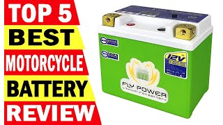 Top 5 Best Motorcycle Battery In 2024 [upl. by Elsilrac]