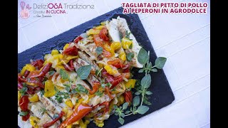 PETTO DI POLLO IN SALSA AGRODOLCE RICETTA CINESE FACILE E VELOCE servono pochi ingredienti [upl. by Eizle]