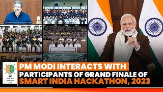 LIVE PM Modi interacts with participants of Grand Finale of Smart India Hackathon 2023 [upl. by Ramel]