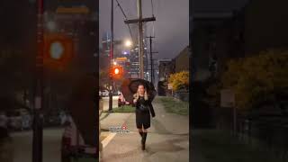 Thurlow amp Comox at Night 🇨🇦 westend downtown downtownvancouver vancouver shorts [upl. by Nitas]