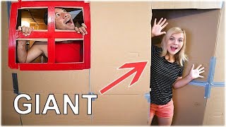 GIANT BOX FORT CHALLENGE OMG  SoCassie [upl. by Gregson722]