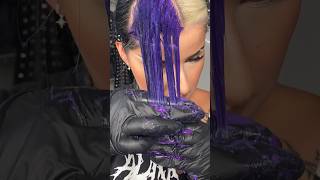 Dying my Hair Purple 💜 hairdye hair purplehair mollyhull [upl. by Anoj]