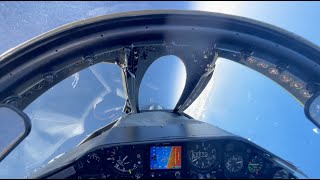 Starfighter F104 Supersonic Deceleration before descent [upl. by Airehtfele]