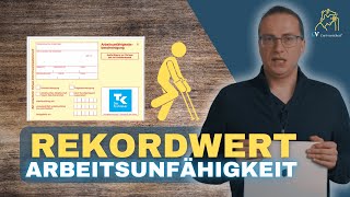 Rekordwert Fehltage aufgrund von Krankheit [upl. by Ilrebma]