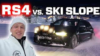 AUDI RS4 B8 QUATTRO VS SKISLOPE  WORST BEST RECOVERY MISSION EVER [upl. by Niras]