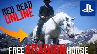 Read Dead Online  Best FREE Horse location PS4 Elite Arabian How To Get The BestFastest Horse [upl. by Dolphin814]