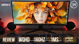 SAIBA TUDO MONITOR LG ULTRAWIDE ULTRAGEAR 34 34GP63AB WQHD 165HZ 1MS [upl. by Inanaup186]