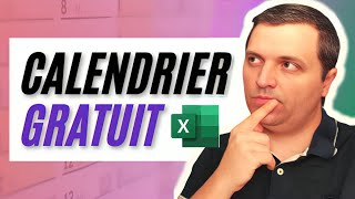 Excel CALENDRIER dynamique simple et gratuit à télécharger 📆 [upl. by Rhonda]