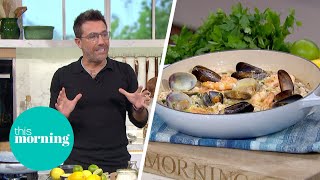 Gino DAcampo Shares His Secret To Making His Mothers Seafood Risotto  This Morning [upl. by Pavlish]