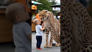 Baby And Cheetah 🐆 Baby Cheetah BabyBoy [upl. by Lisle]