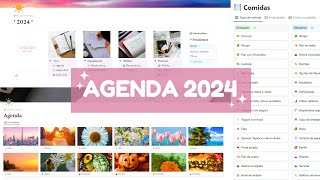 MI AGENDA DIGITAL 2024 en Notion☀️  Plantilla Gratis✨ [upl. by Silliw]