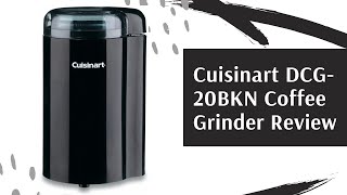 Cuisinart DCG20BKN Coffee Grinder Review 12 Cup Capacity BLACK [upl. by Essa]