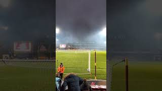 End of the Bradford City FA cup match VS Aldershot including smoke from wedding fireworks [upl. by Eenat]